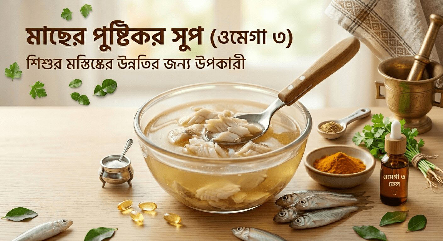 স্বাস্থ্যকর খাবার & রেসিপি ৬-১২ মাস বয়সী শিশুর জন্য 4 মাছের সুপ